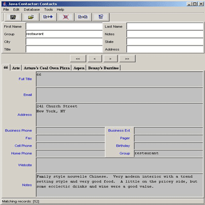 Java Contactor - Windows edition